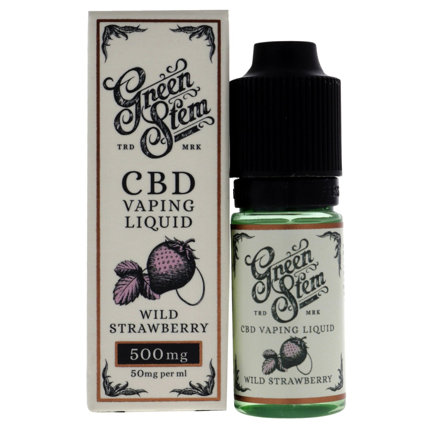 CBD Vaping Liquid 500mg - Wild Strawberry