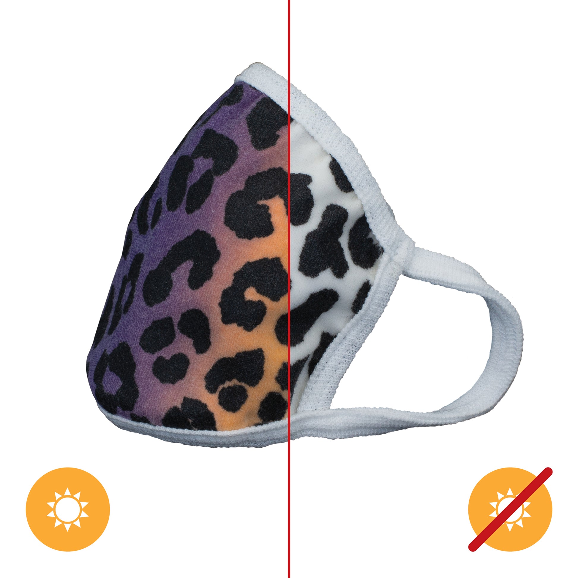 Color-Changing Face Mask - Leopard - Youth
