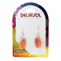 Color-Changing Earrings - Pink Cowrie