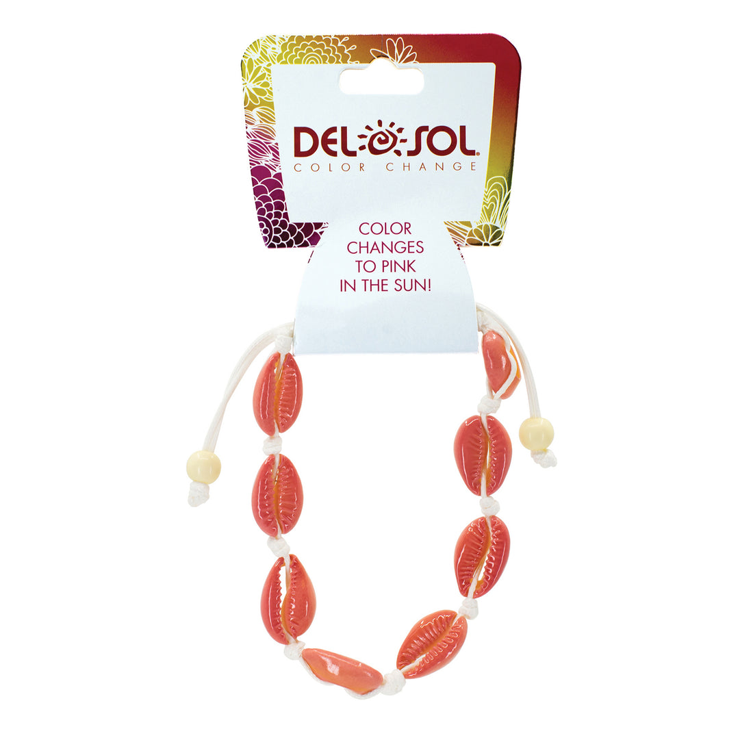 Color-Changing Bracelet - Pink Cowrie