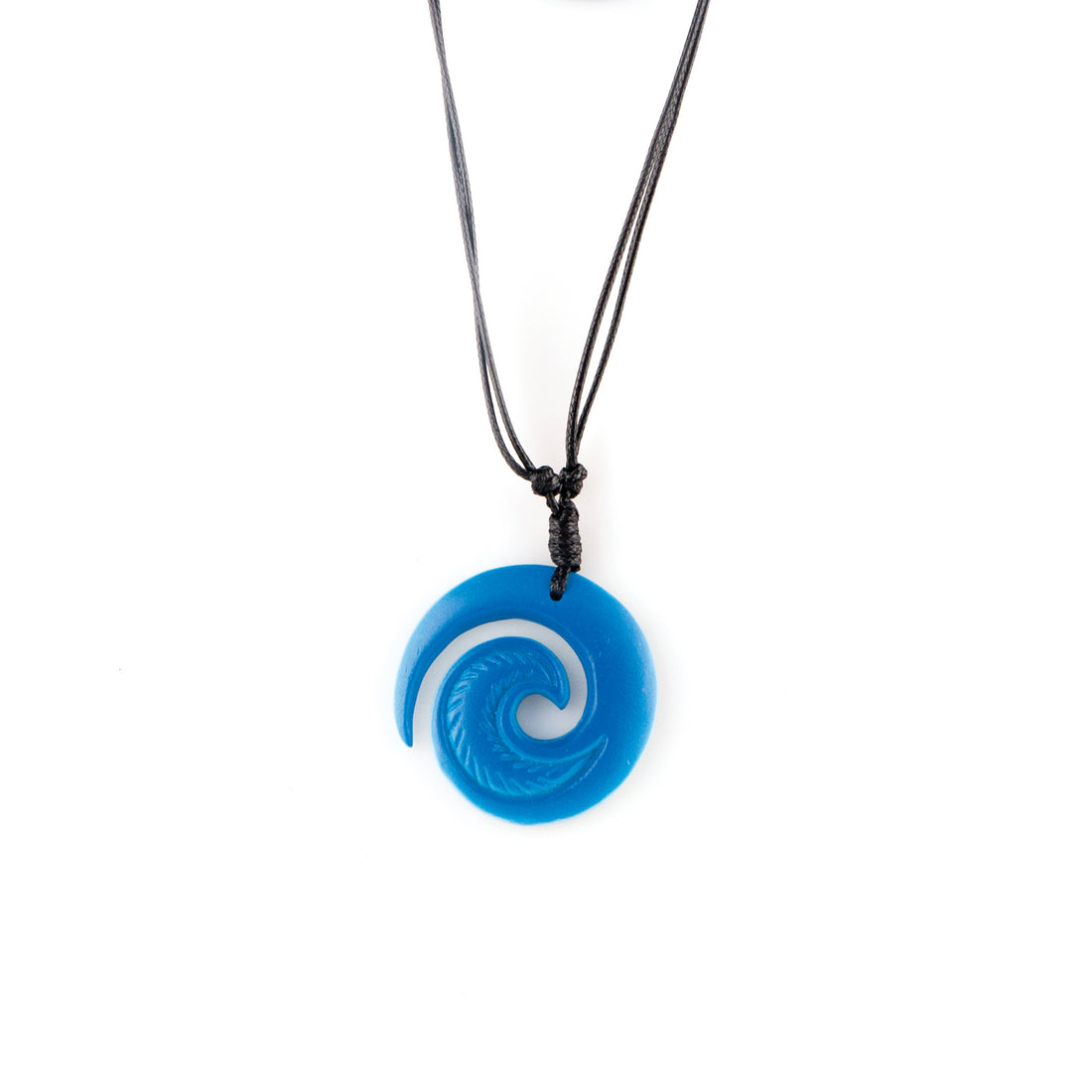 Color-Changing Necklace - Swirl - White to Blue