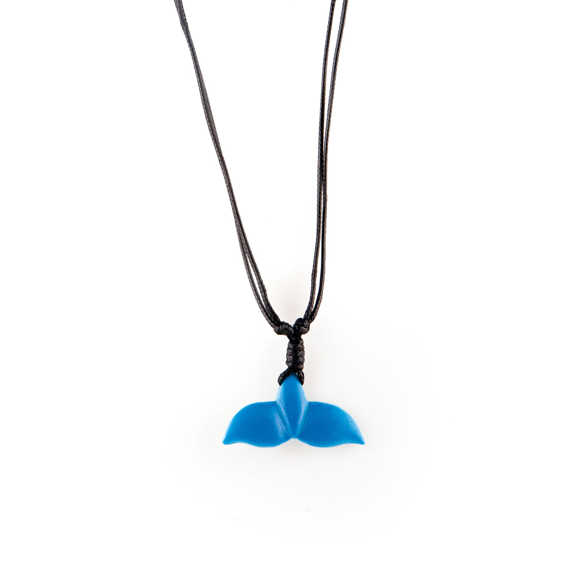 Color-Changing Necklace - Whale Tail - White to Blue