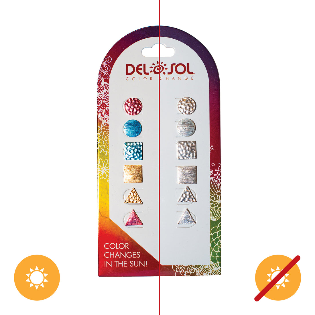 Color-Changing Earrings - Geometric