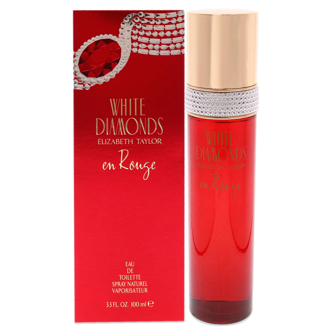 White Diamonds En Rouge by Elizabeth Taylor for Women - 3.3 oz EDT Spray