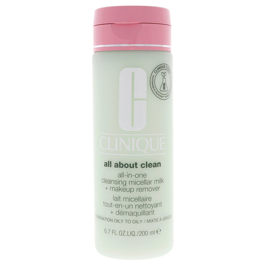 All About Clean All-In-One Cleansing Micellar Milk and Makeup Remover - Oily Skin by Clinique for Women - 6.7 oz Cleanser