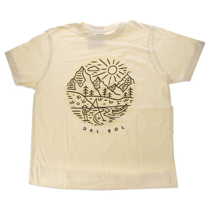 Kids Crew Tee - Fish Scene - Natural