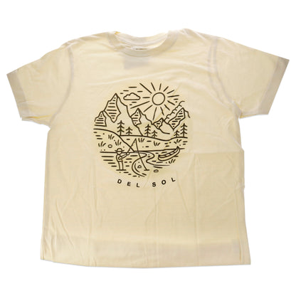 Kids Crew Tee - Fish Scene - Natural