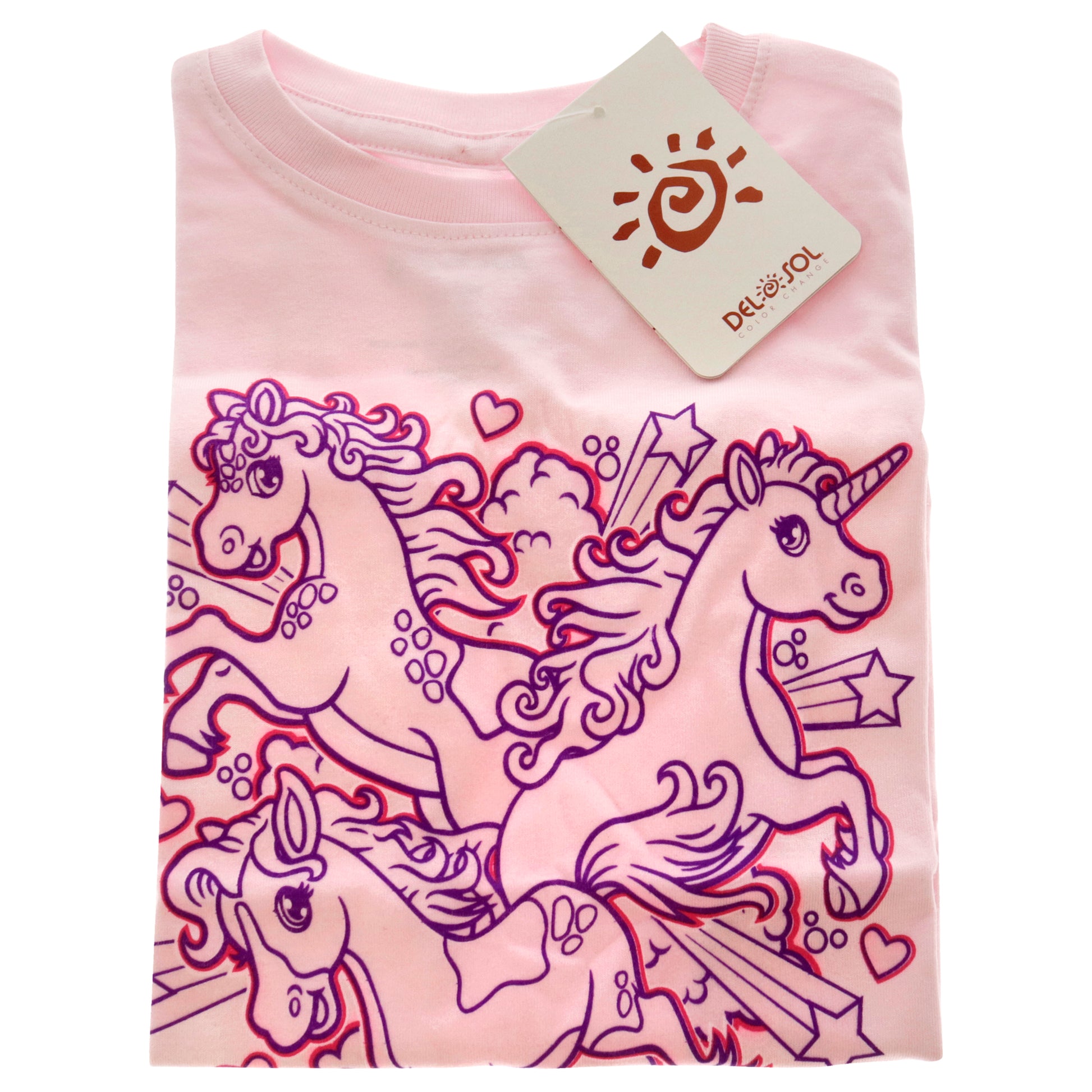 Girls Crew Tee - Iluv Horses - Balerina