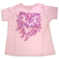 Girls Crew Tee - Iluv Horses - Balerina