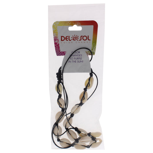 Color-Changing Necklace - Purple Cowrie