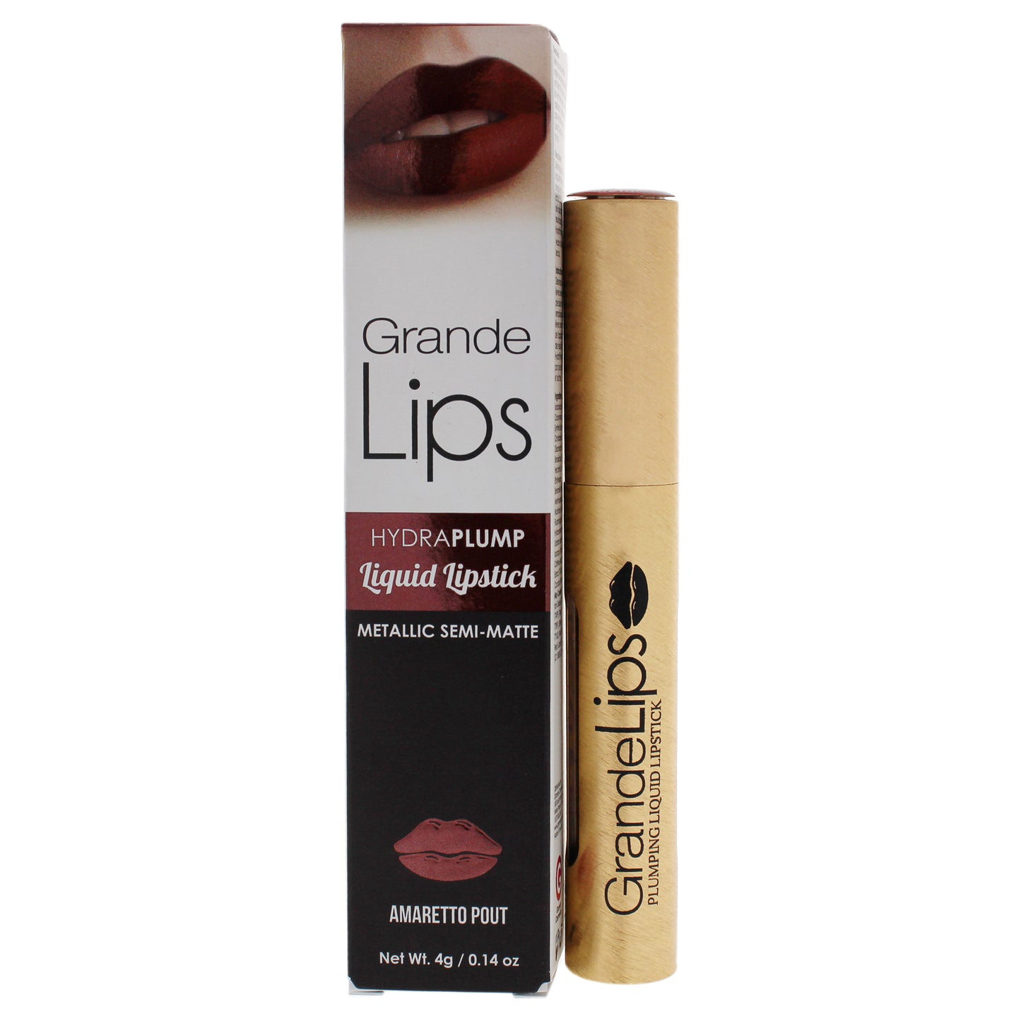 GrandeLIPS Plumping Liquid Lipstick Metallic Semi Matte