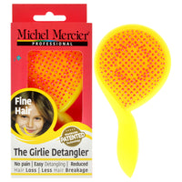 The Girlie Detangler Brush Fine Hair - Pink-Yellow