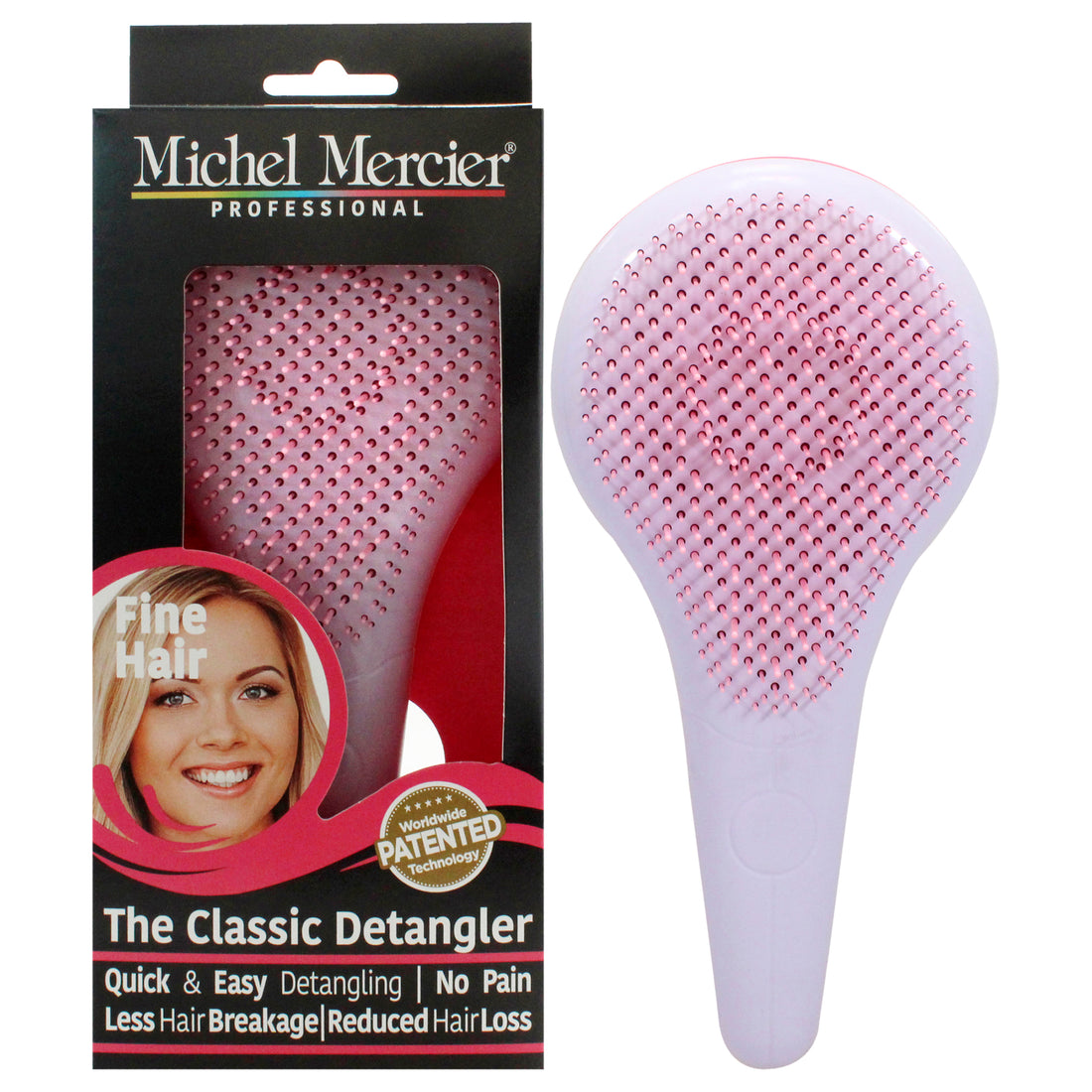 The Classic Detangler Fine Hair - Pink-Purple