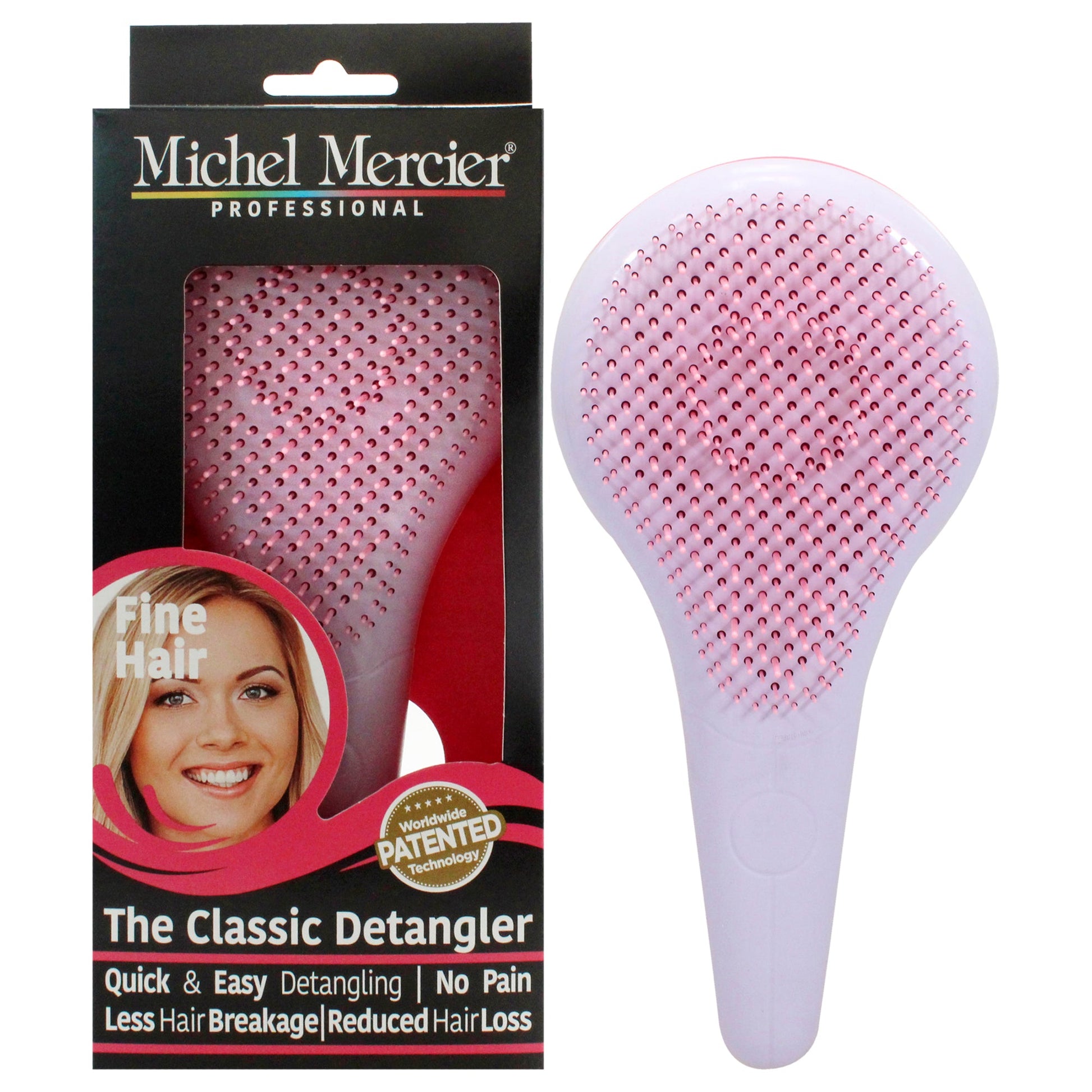 The Classic Detangler Fine Hair - Pink-Purple