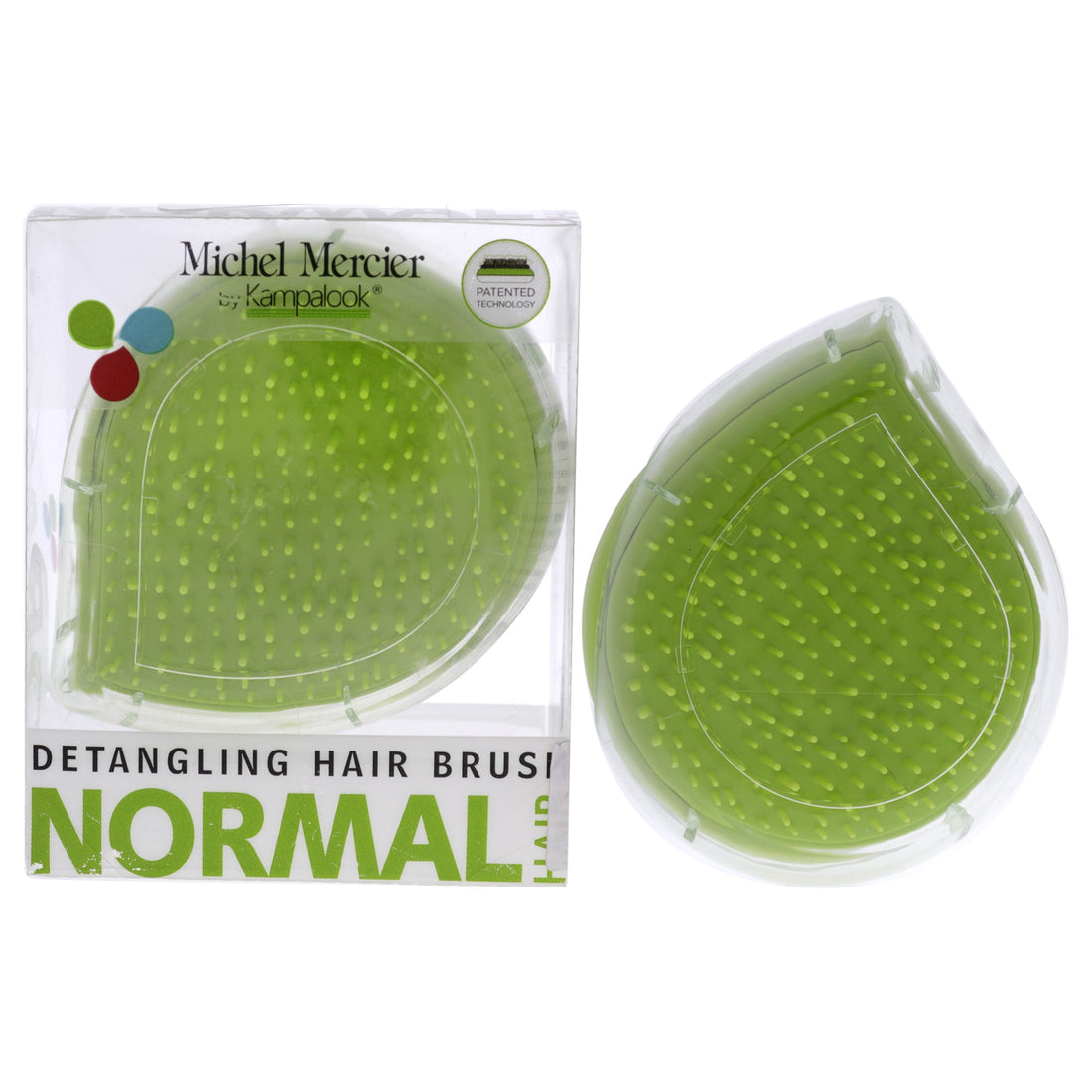Detangling Brush Normal Hair - Green-White