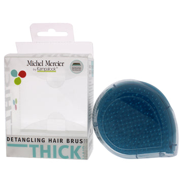 Detangling Brush Thick Hair - Blue-White by Michel Mercier for Unisex - 1 Pc Hair Brush