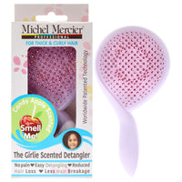 The Girlie Scented Detangler Brush Candy Apple Thick and Curly Hair - Purple-Pink
