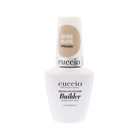 Brush-On Colour Builder Soak Off Gel - Bare Nude by Cuccio Pro for Women - 0.43 oz Nail Polish