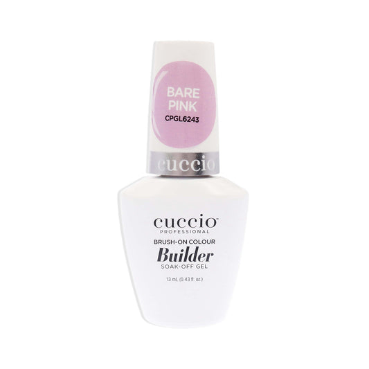 Brush-On Colour Builder Soak Off Gel - Bare Pink by Cuccio Pro for Women - 0.43 oz Nail Polish