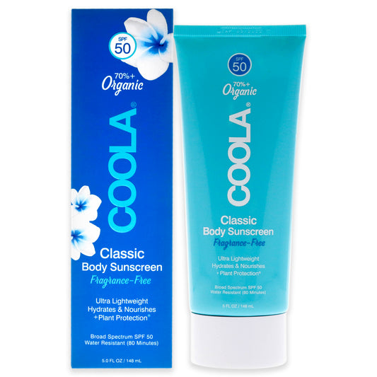 Classic Body Sunscreen SPF 50 - Fragrance-Free by Coola for Unisex 5 oz Sunscreen