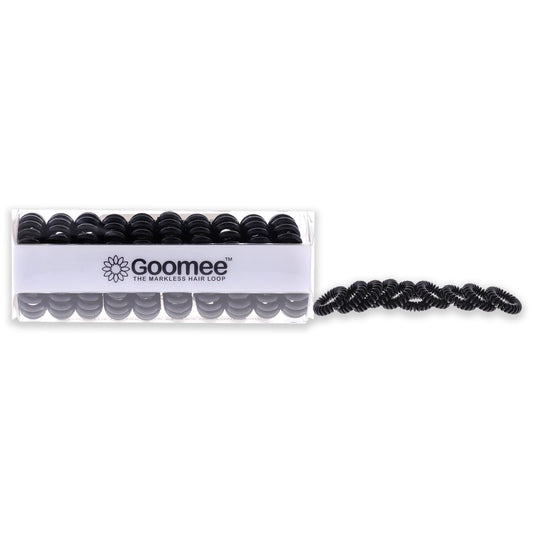 The Markless Hair Loop Set - Black by Goomee for Women - 10 Pc Hair Tie