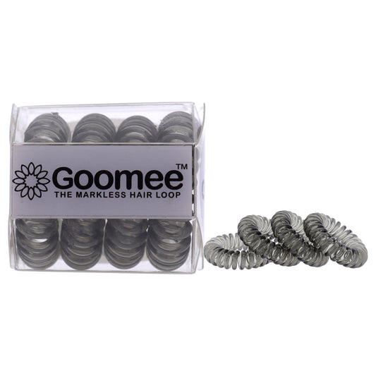 The Markless Hair Loop Set - Charcoal by Goomee for Women - 4 Pc Hair Tie