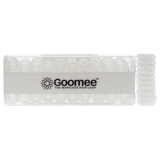 The Markless Hair Loop Set - Clear by Goomee for Women - 10 Pc Hair Tie