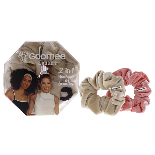 Couture Hair Tie Set - Champagne Brunch by Goomee for Women - 2 Pc Hair Tie