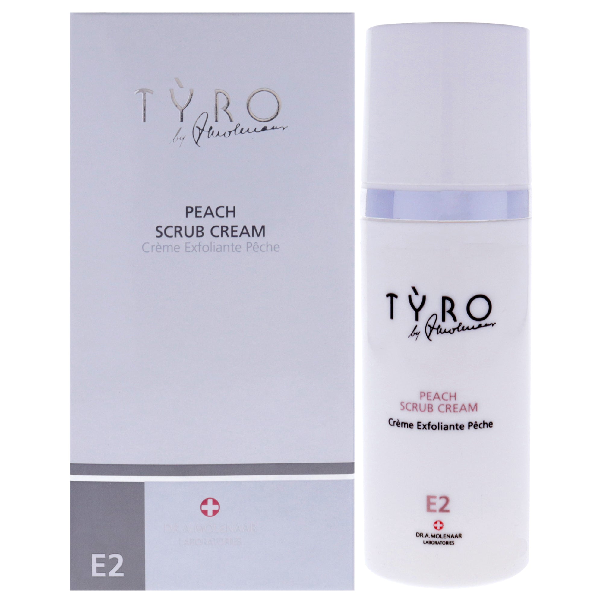 Peach Scrub Cream by Tyro for Unisex - 1.69 oz Cream