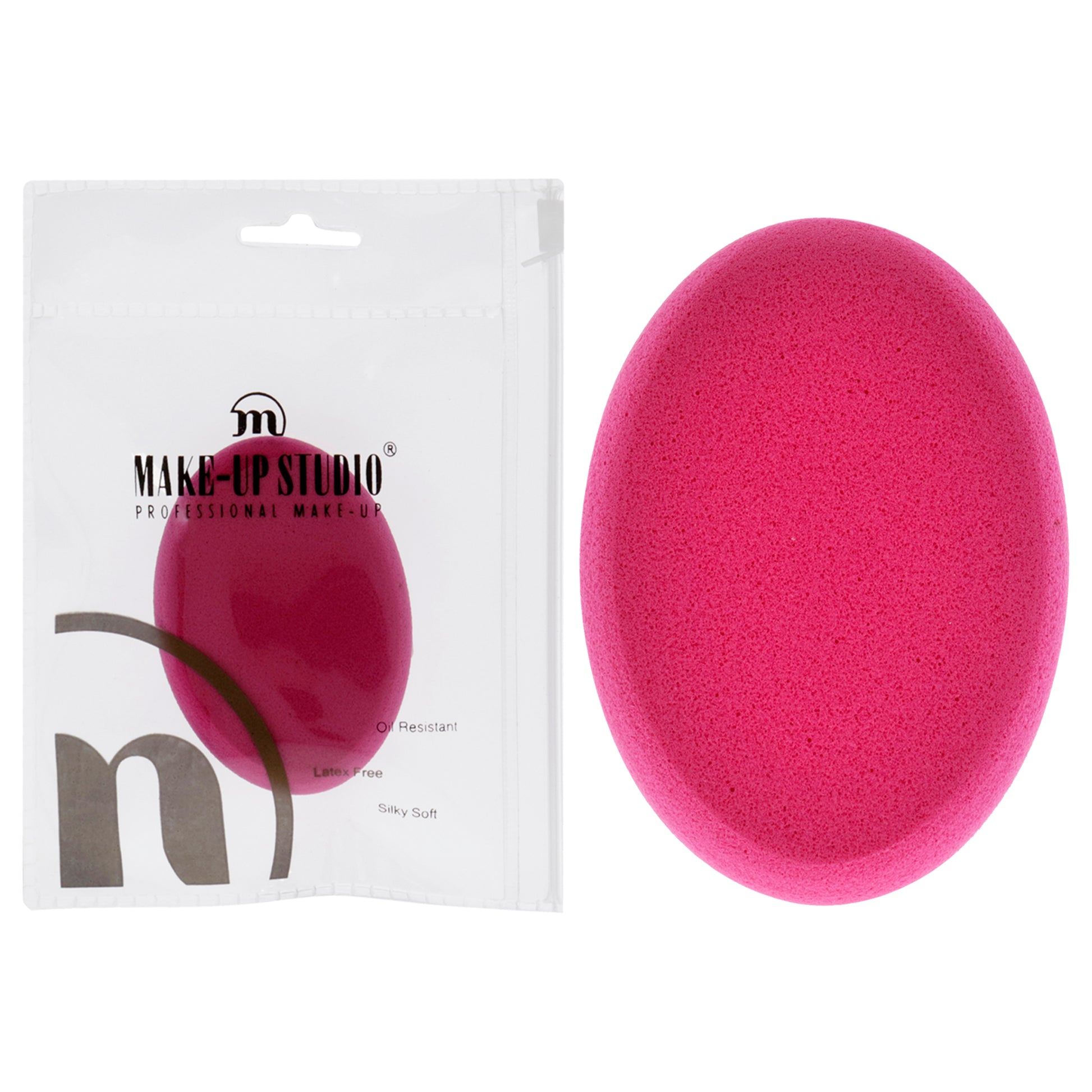 Oval Buffed Sponge Blending - Dark Pink