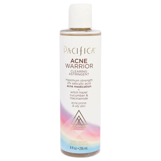 Acne Warrior Clearing Astringent by Pacifica for Unisex - 8 oz Cleanser