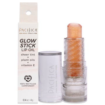 Glow Stick Lip Oil - Pink Sheer by Pacifica for Women - 0.14 oz Lip Oil