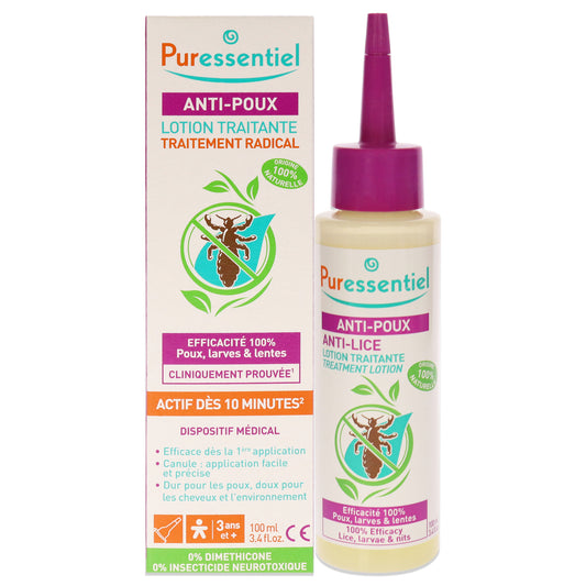 Anti-Lice Treatment Lotion by Puressentiel for Unisex - 3.4 oz Treatment