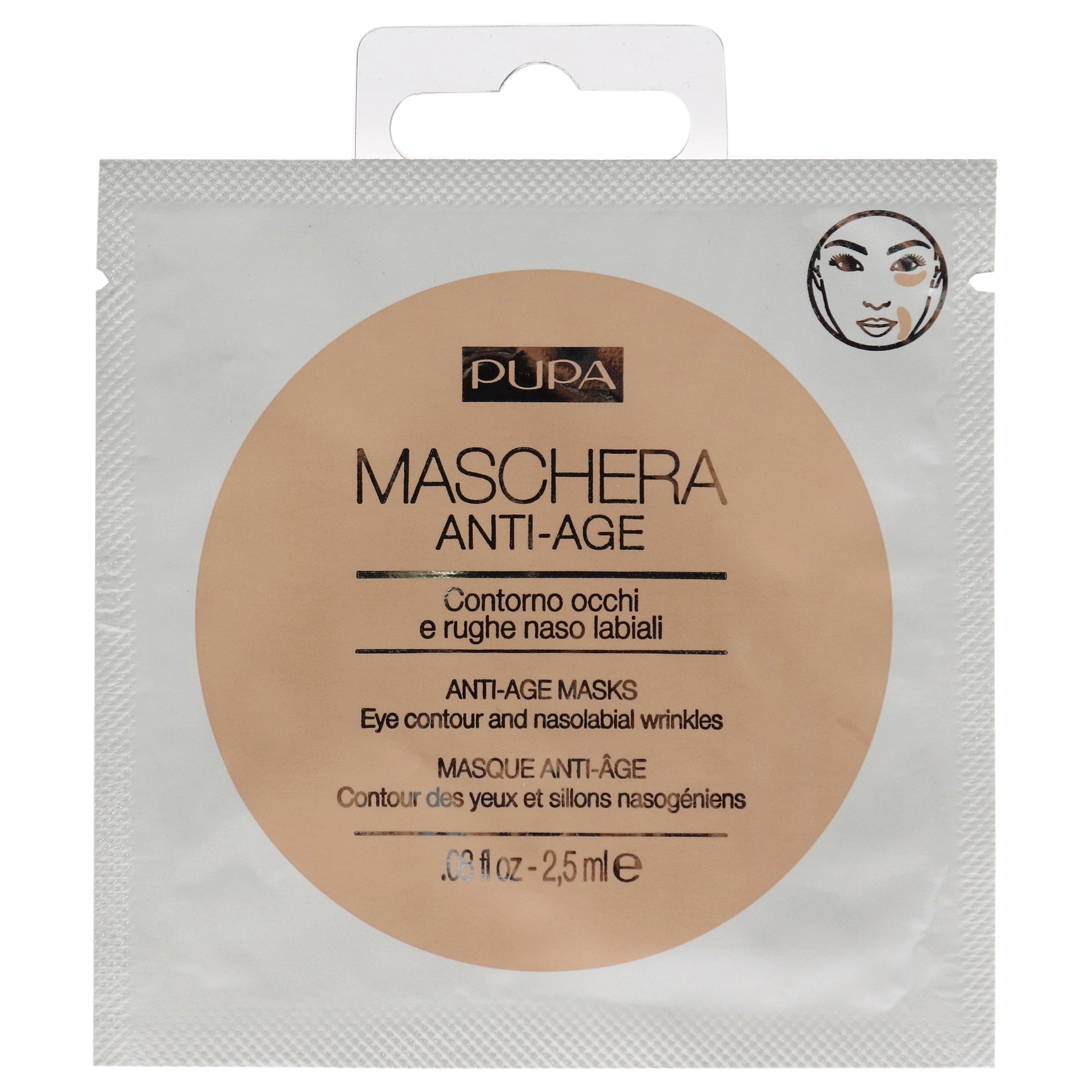 Anti-Age Mask Eye Contours and Nasolabial Wrinkle