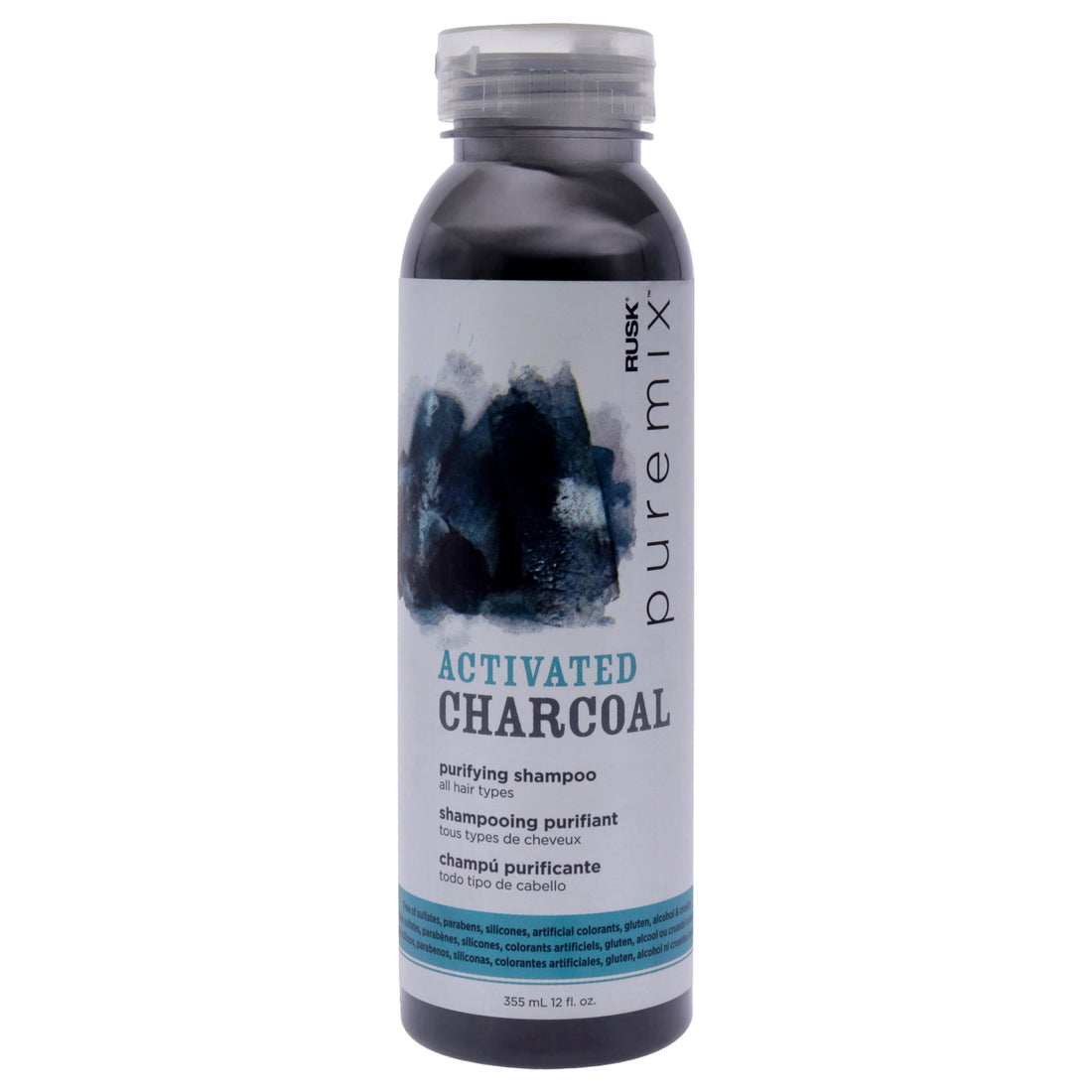Rusk Puremix Activated Charcoal Purifying Shampoo