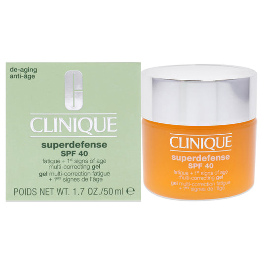 Superdefense Multi-Correcting Gel SPF 40 by Clinique for Unisex - 1.7 oz Gel