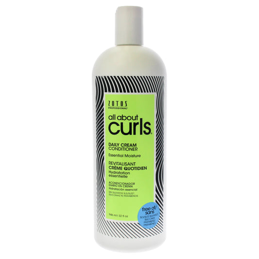 Daily Cream Conditioner by All About Curls for Unisex - 32 oz Conditioner