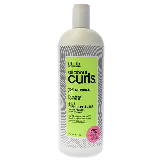 Soft Definition Gel by All About Curls for Unisex 32 oz Gel