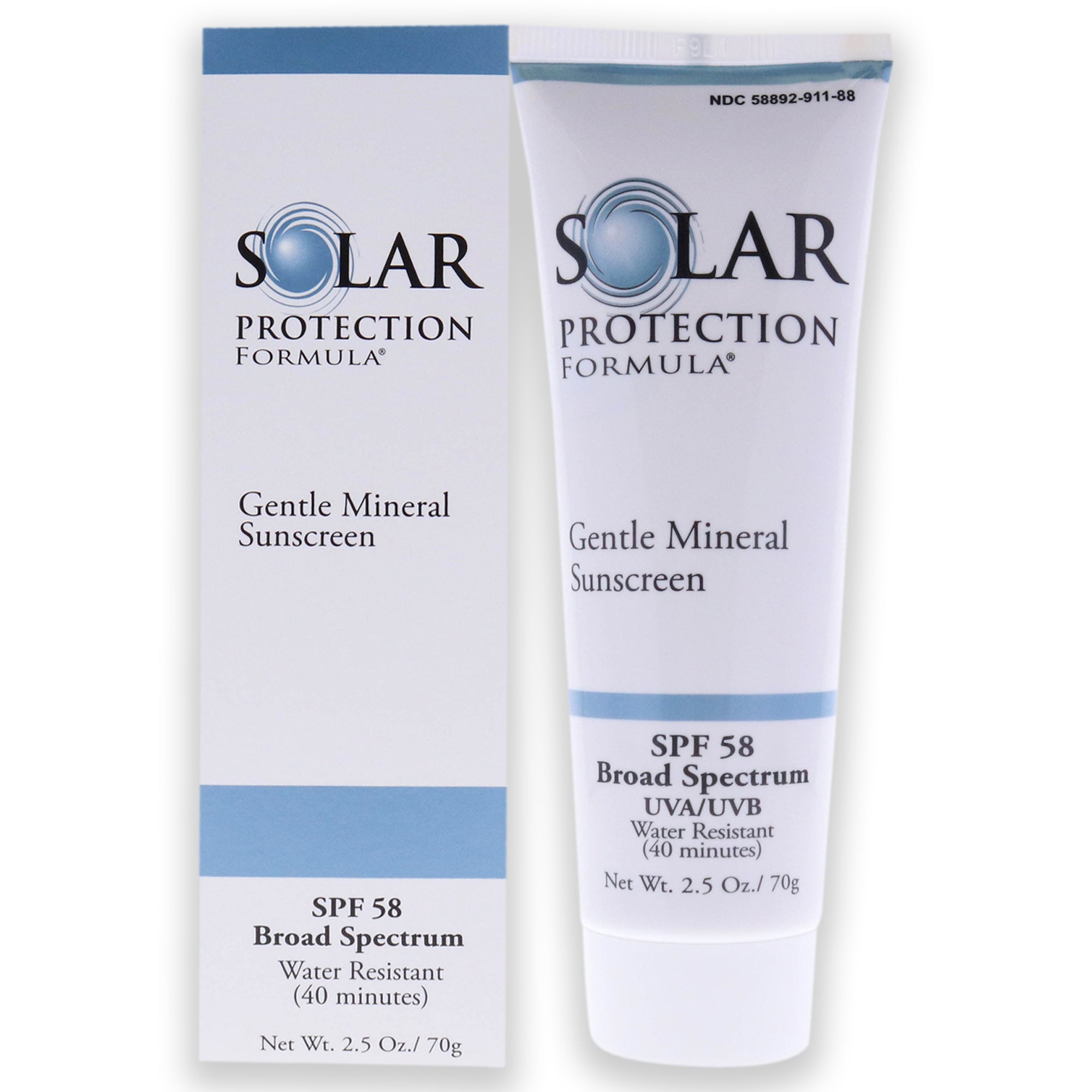 Solar Protection Formula Gentle Mineral Sunscreen SPF 58 by Tizo for Unisex 2.5 oz Sunscreen