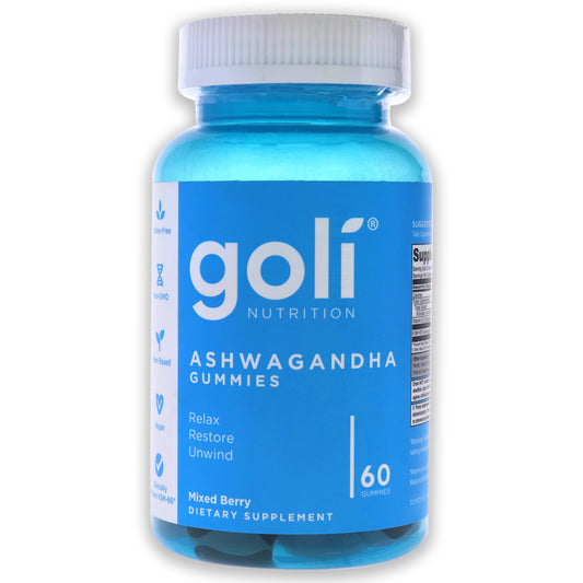 Ashwagandha Gummies - Mixed Berry by Goli for Unisex - 60 Count Dietary Supplement