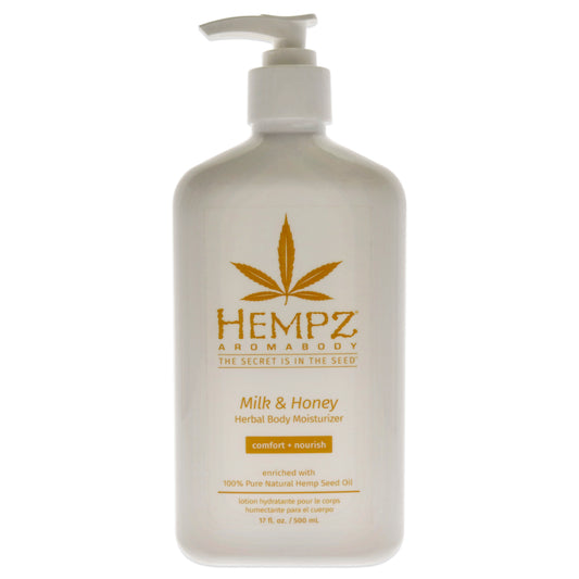 AromaBody Milk and Honey Herbal Body Moisturizer by Hempz for Unisex 17 oz Moisturizer