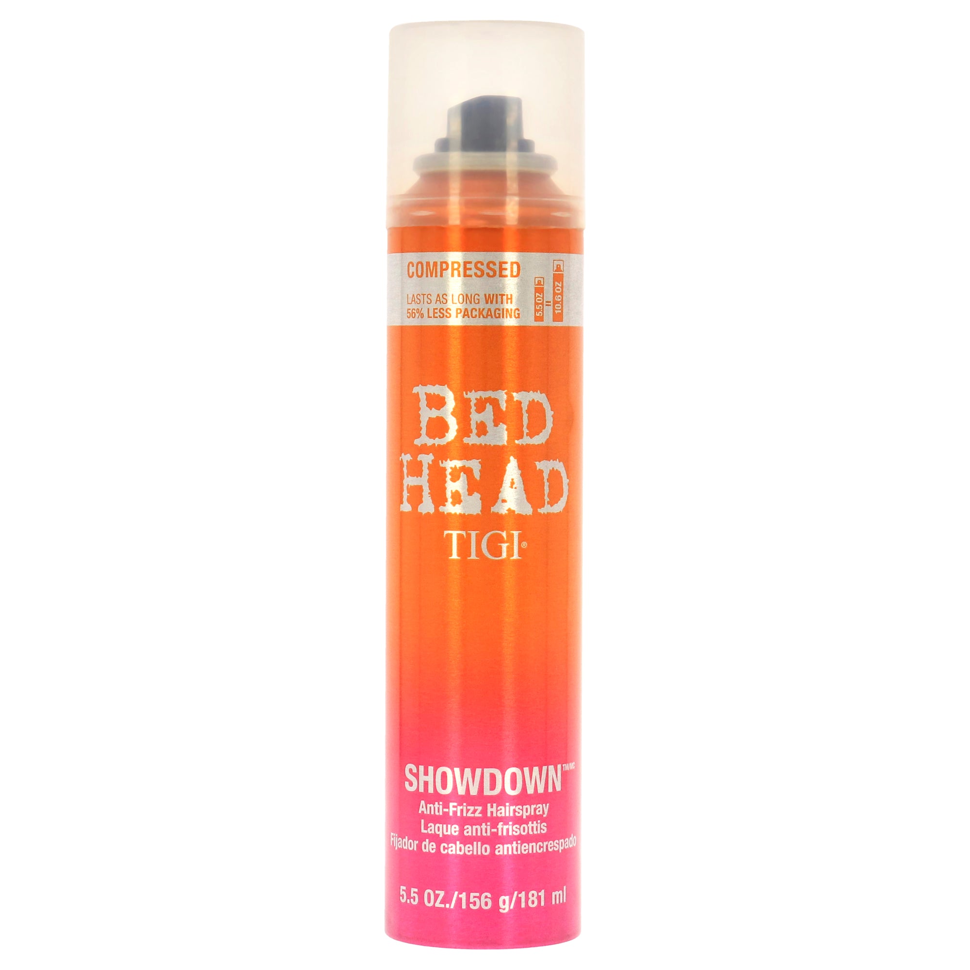 Bed Head Showdown Anti-Frizz Hairspray With Strong Hold by TIGI for Unisex - 5.5 oz Hair Spray