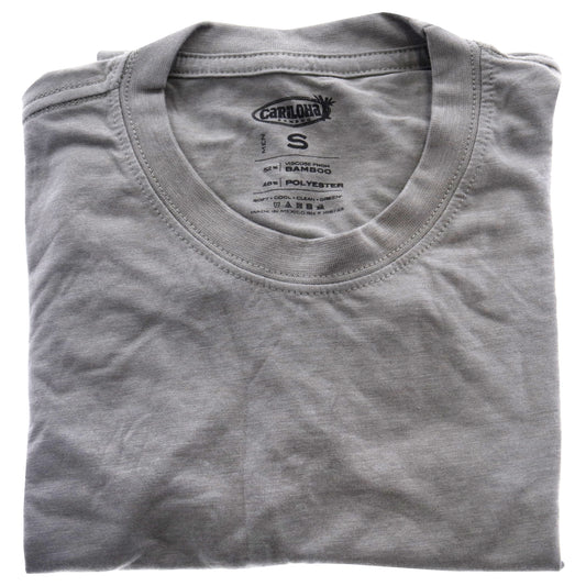 Bamboo Comfort Crew Tee - Gray by Cariloha for Men - 1 Pc T-Shirt (S)