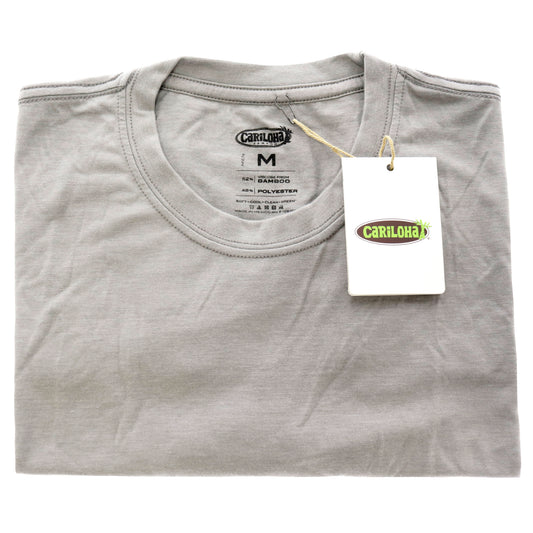 Bamboo Comfort Crew Tee - Gray by Cariloha for Men - 1 Pc T-Shirt (M)
