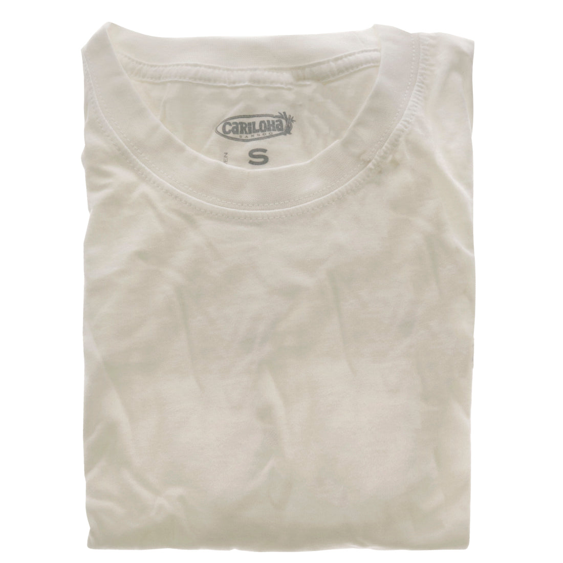 Bamboo Crew Tee - White by Cariloha for Men - 1 Pc T-Shirt (S)