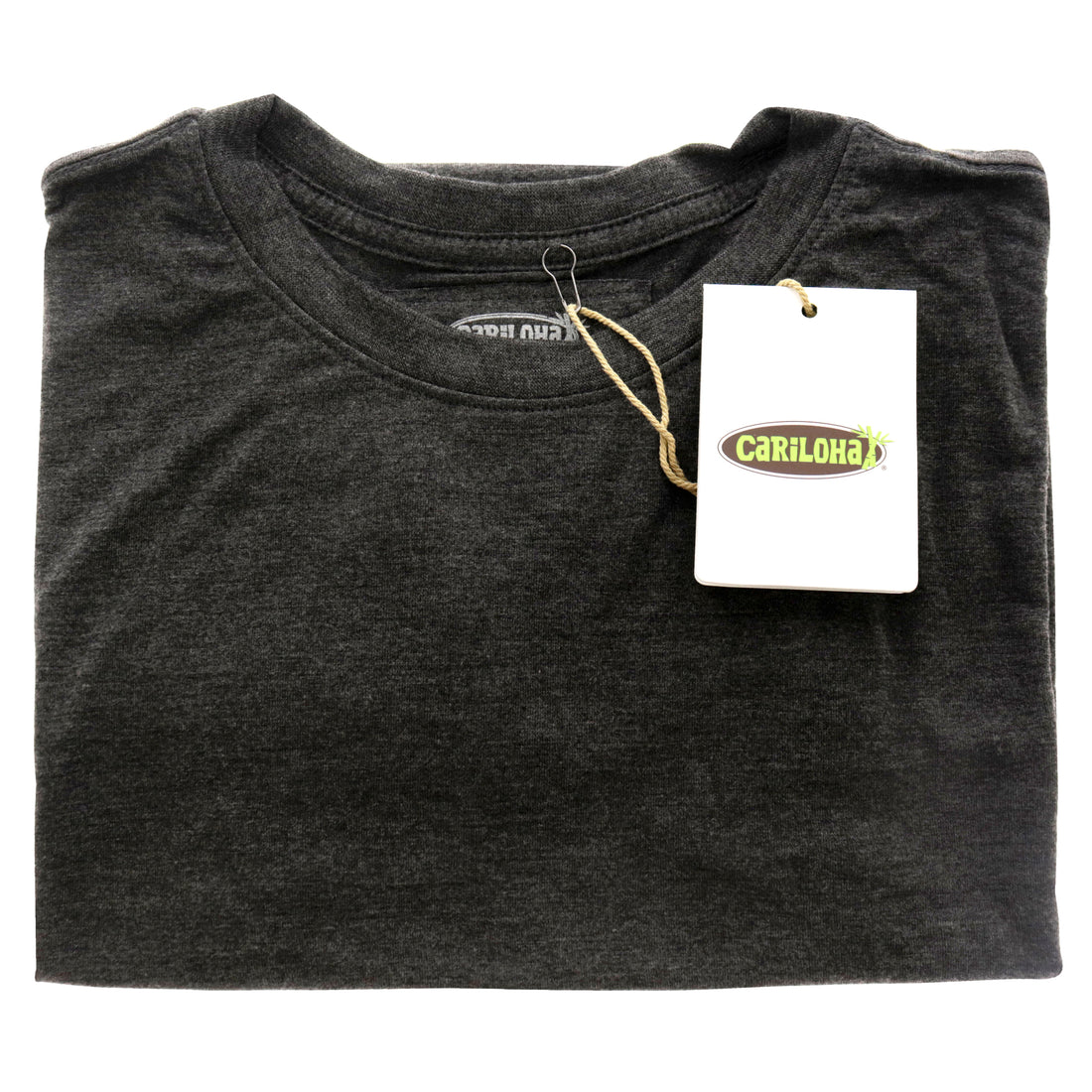 Bamboo Crew Tee - Charcoal Heather by Cariloha for Women - 1 Pc T-Shirt (S)