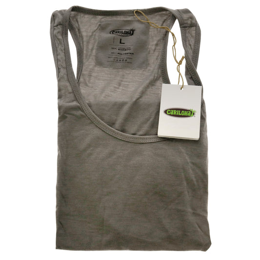 Bamboo Racer Tank - Heather Gray