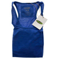Bamboo Racer Tank - Reef Blue Heather