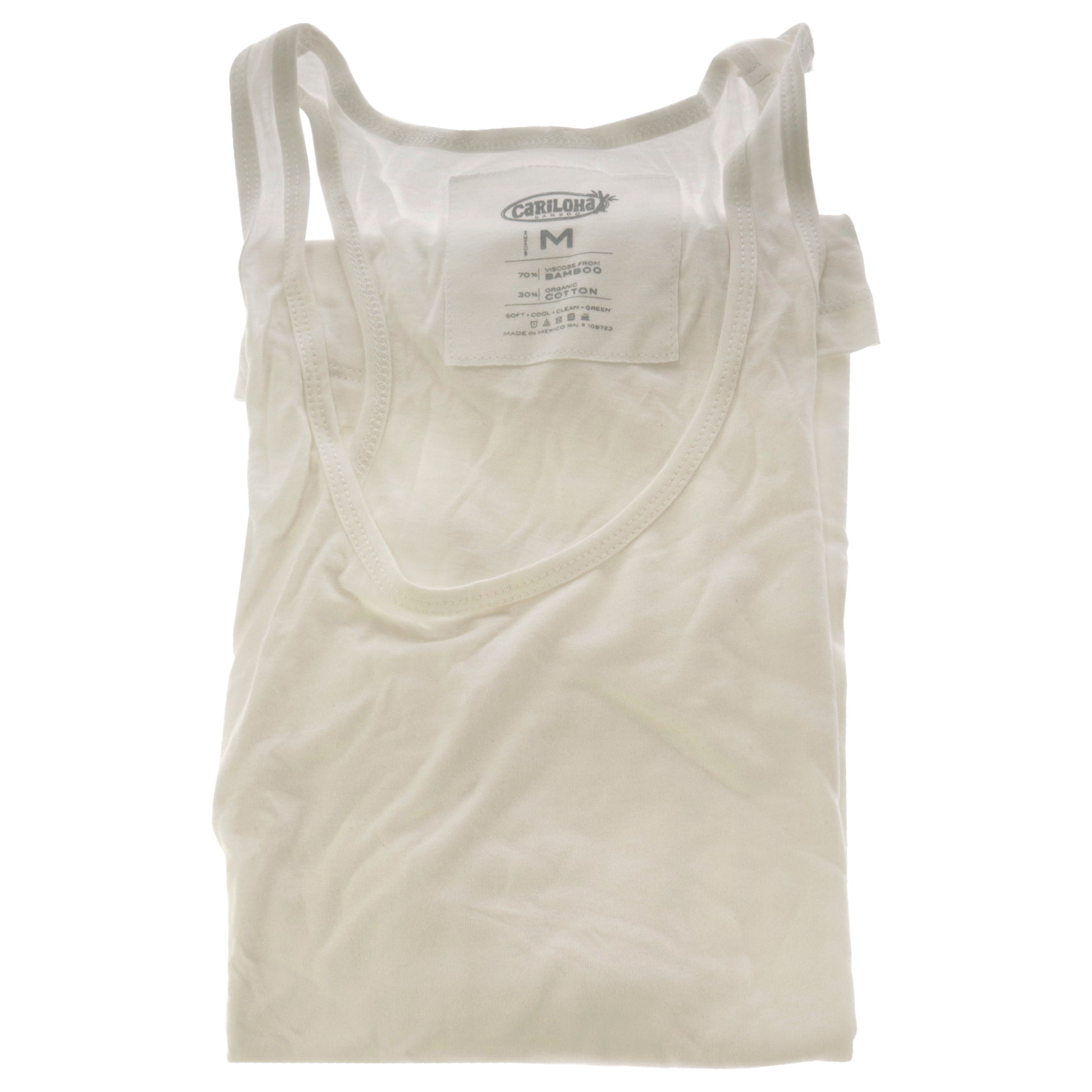 Cariloha Bamboo Racer Tank - White