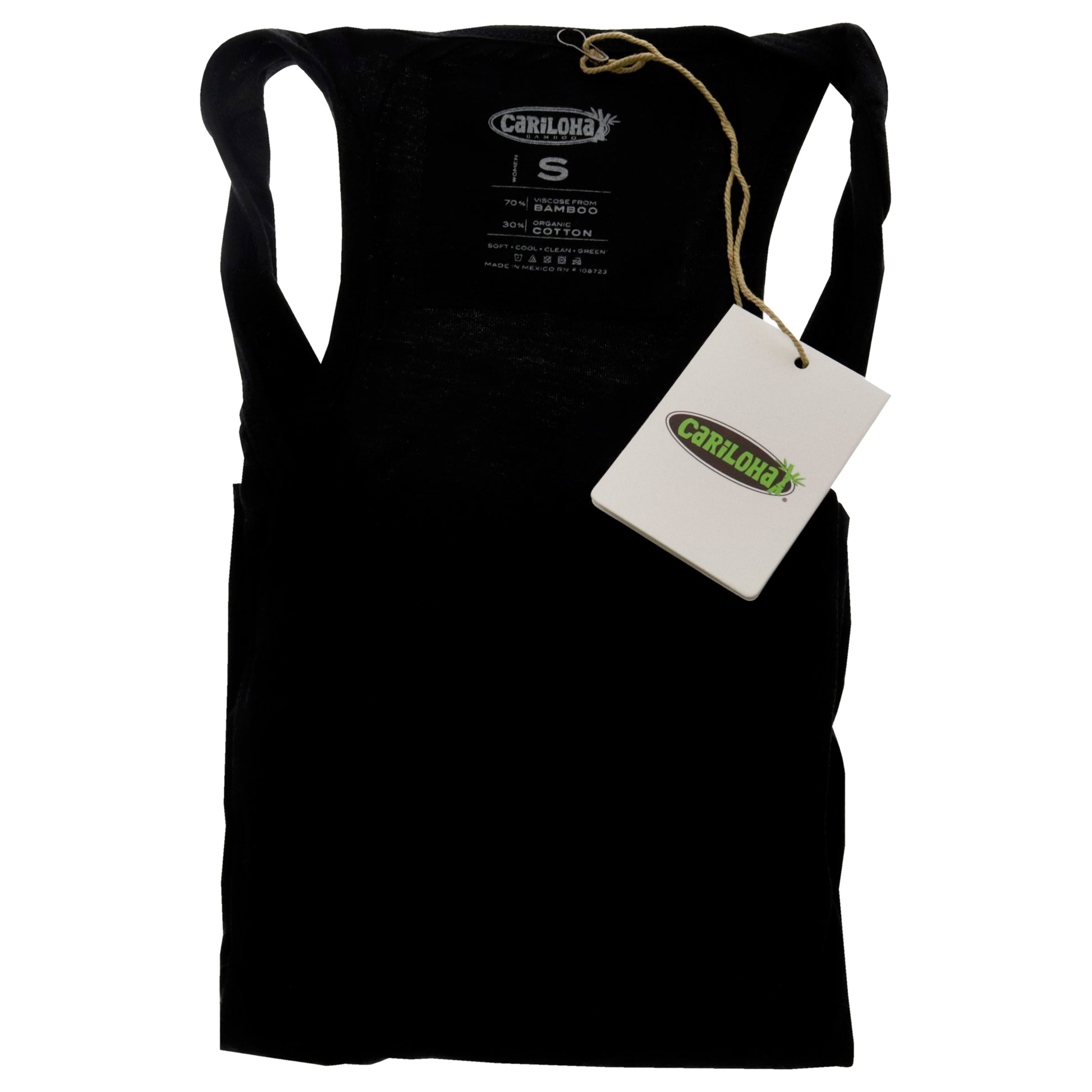 Bamboo Racer Tank - Black